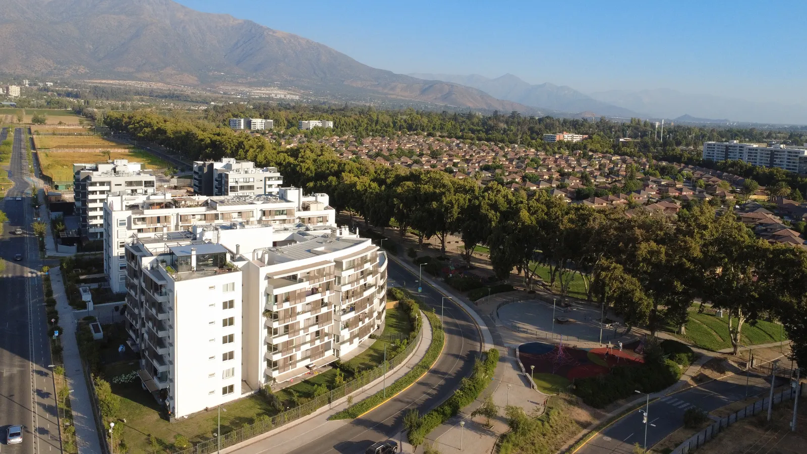 Parque Cousiño desde el aire